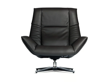 DS-149 LEJO - Swivel leather armchair with armrests with 4-spoke base by de Sede - view 2